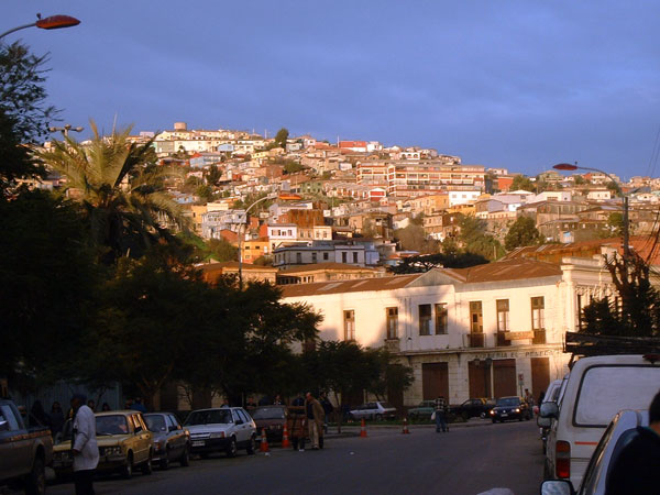 Vina del mar al tramonto