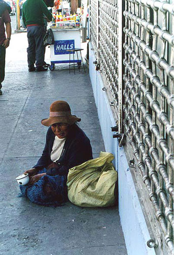 Mendicante ad Arequipa