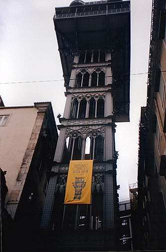 Lisbona, elevador de Santa Justa