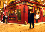 Temple bar di notte dublino