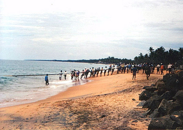 Samudra beach, pescatori