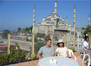 Dalla terazza dell' Hotel Askin - Moschea Blu